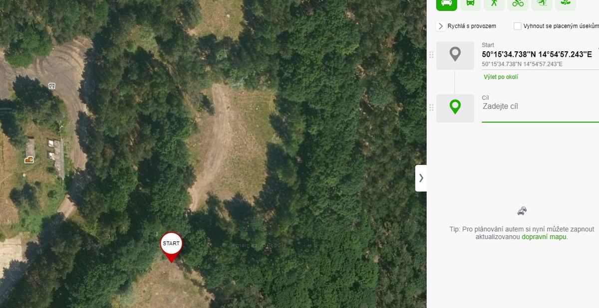 Mordové rokle mapka